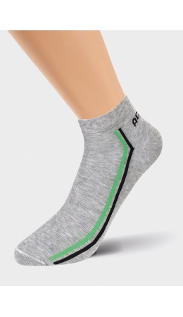 CLE Носки муж.К6220Л Mexico укор, меланж серый