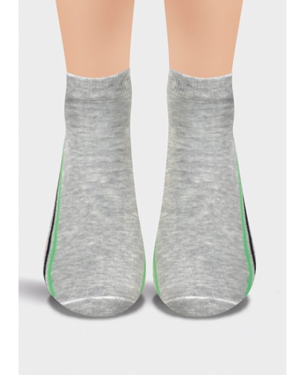 CLE Носки муж.К6220Л Mexico укор, меланж серый