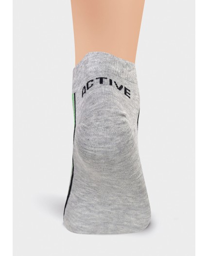CLE Носки муж.К6220Л Mexico укор, меланж серый