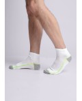 CLE Носки муж.К6316Л мохито хл+эл, белый/меланж серый