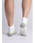 CLE Носки муж.К6316Л мохито хл+эл, белый/меланж серый