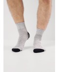 CLE Носки муж.К6525Л сделай громче хл+эл, меланж серый