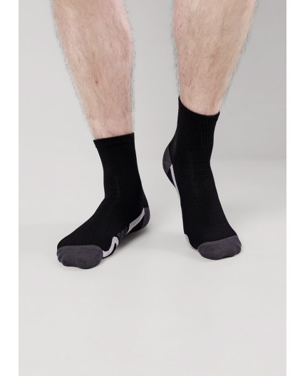 CLE Носки муж.К6526Л сделай громче хл+эл, чёрный