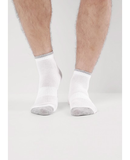 CLE Носки муж.К6528Л сетка хл+эл, белый