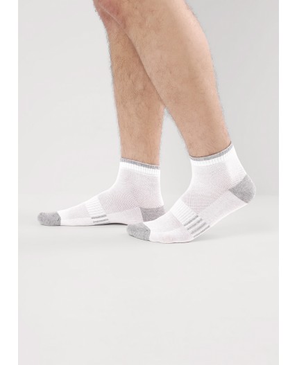 CLE Носки муж.К6528Л сетка хл+эл, белый