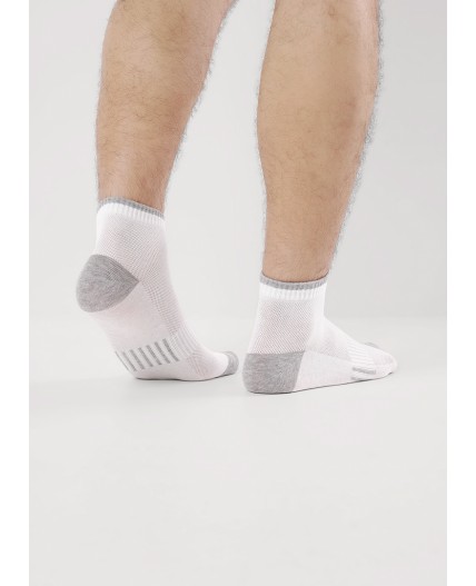 CLE Носки муж.К6528Л сетка хл+эл, белый