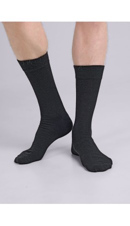 CLE Носки муж.Ш102Л шерсть акрил, чёрный