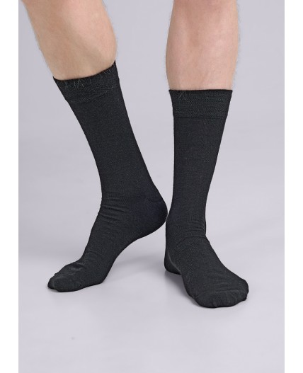 CLE Носки муж.Ш102Л шерсть акрил, чёрный