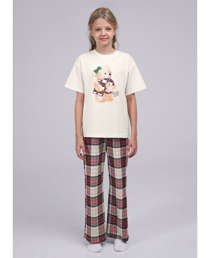 CLE Пижама дев. 749526/90кд_п, св.бежевый