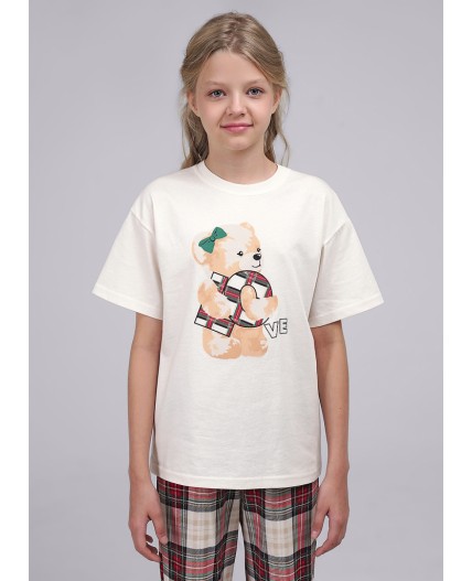 CLE Пижама дев. 749526/90кд_п, св.бежевый