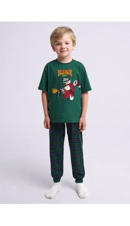 CLE Пижама мал. 749557/90кд_п, т.зелёный