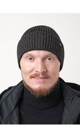 CLE Шапка 433885аш флис, хаки/чёрный