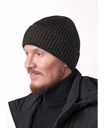 CLE Шапка 433885аш флис, хаки/чёрный