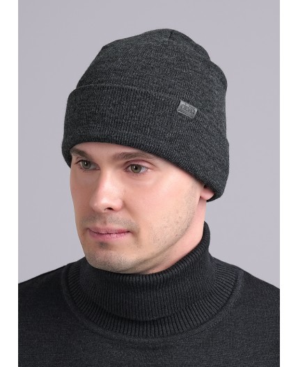 CLE Шапка 444160аш, меланж т.серый