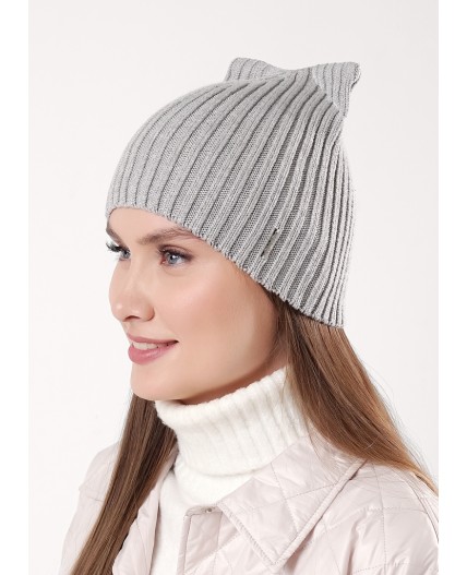 CLE Шапка 554355ха, меланж св.серый