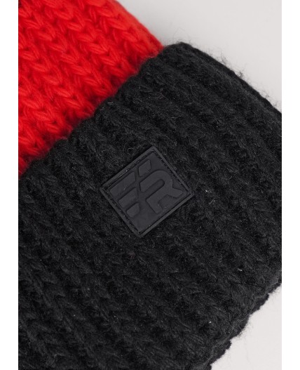 CLE Шапка дет. 433838ап флис, чёрный/оранжевый