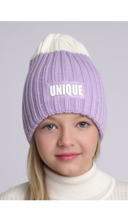 CLE Шапка дет. 444104ап, сиреневый/белый