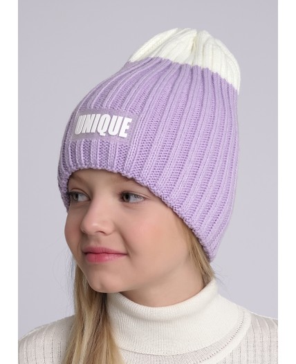 CLE Шапка дет. 444104ап, сиреневый/белый