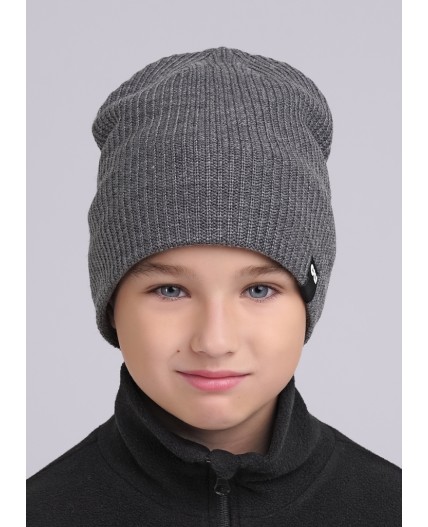 CLE Шапка дет. 444225ак флис, меланж серый