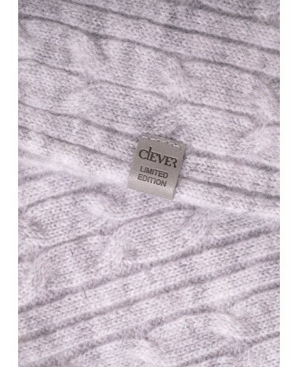 CLE Шарф 454511ап, меланж св.серый