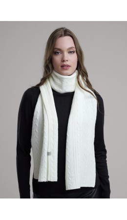 CLE Шарф 454511ап, молочный