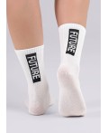 CLES Носки жен.L3002 market line хл+эл, белый