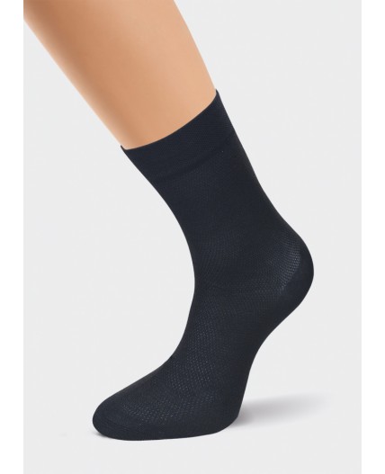 ЭЙС Носки муж.А30ш хл+па сетка, чёрный