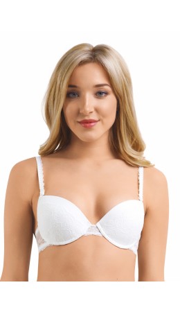 CLE LBR015pk Бюст ж.пуш-ап, белый