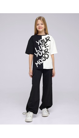 CLE Брюки дев. 846505/73а, чёрный