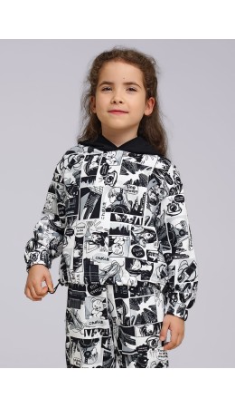 CLE Джемпер дев. 846456/71ун, белый/чёрный