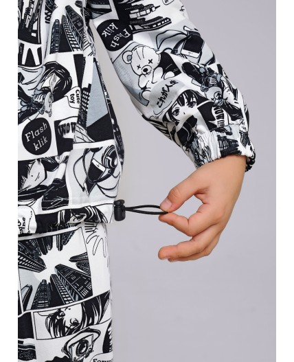 CLE Джемпер дев. 846456/71ун, белый/чёрный