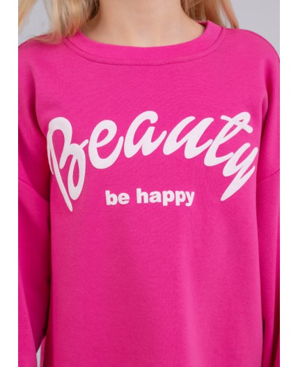 CLE Джемпер дев. 846493/74т_п, фуксиевый