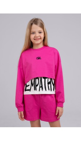 CLE Джемпер дев. 846508/73а_п, фуксиевый