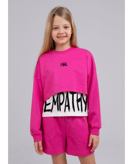 CLE Джемпер дев. 846508/73а_п, фуксиевый