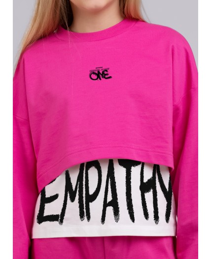 CLE Джемпер дев. 846508/73а_п, фуксиевый