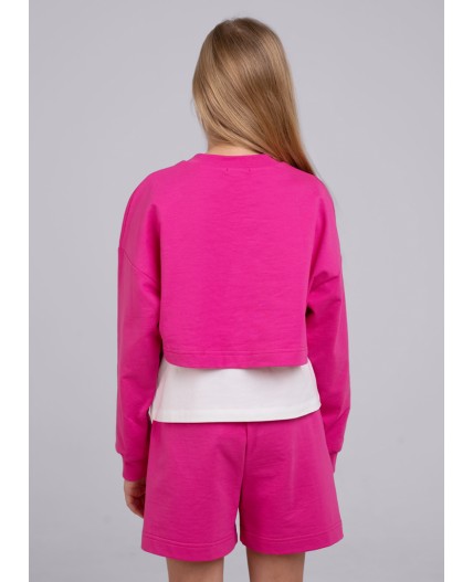 CLE Джемпер дев. 846508/73а_п, фуксиевый