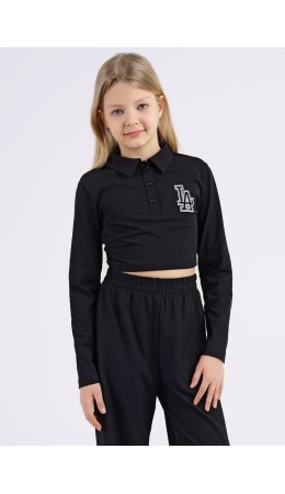 CLE Джемпер дев. укор. 846478/74г_п, чёрный