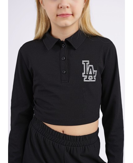 CLE Джемпер дев. укор. 846478/74г_п, чёрный