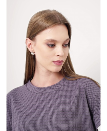 CLE Джемпер жен. 157000/186ввэ, серый/чёрный