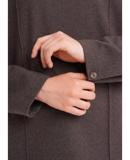 CLE Джемпер жен. 157015/187ввэ, т.серый/т.коричневый