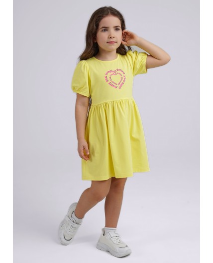 CLE Платье дев. 846322г_п, св.жёлтый