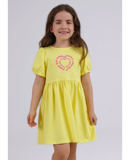 CLE Платье дев. 846322г_п, св.жёлтый