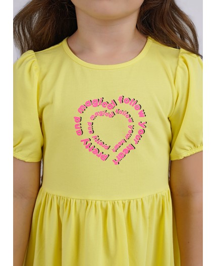 CLE Платье дев. 846322г_п, св.жёлтый