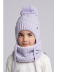 CLE Шапка дет. 433790ап, сиреневый/серый металлик
