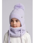 CLE Шапка дет. 433790ап, сиреневый/серый металлик