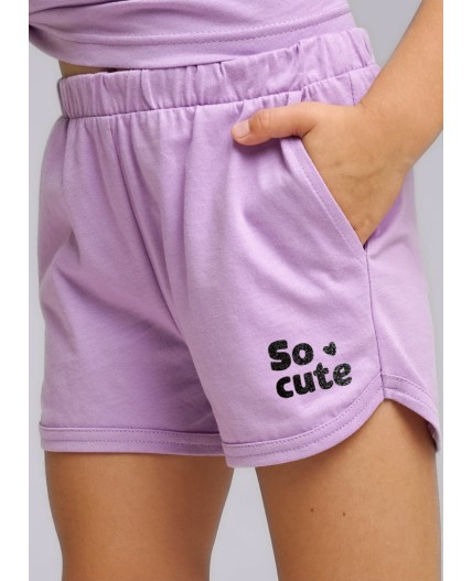 CLE Шорты дев. 846420кд_п, св.фиолетовый