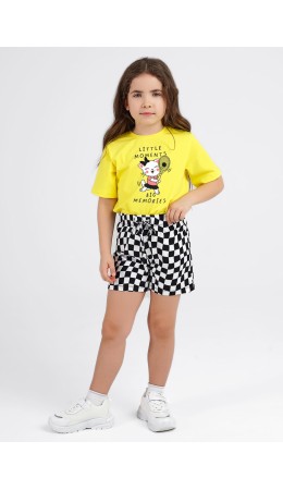 CLE Шорты дев. 846585/77гн, белый/чёрный