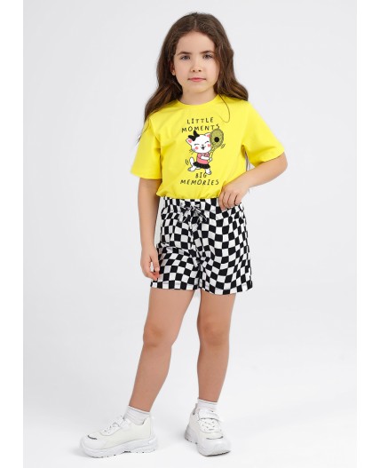 CLE Шорты дев. 846585/77гн, белый/чёрный