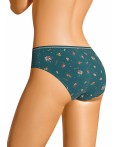 CLE B1201 Трусы жен. Морозко, т.зелёный/красный