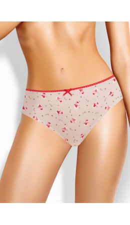 CLE C1199/2 Трусы жен. Новогоднее чудо, св.бежевый/молочный